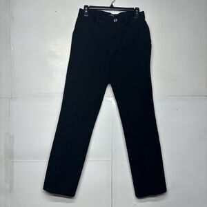 Women’s Chaps Black Straight Leg Pants Size 8 Classic Fit Casual Workwear